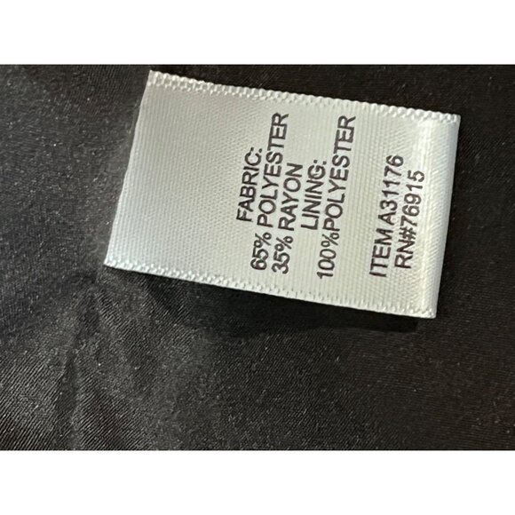 Appleseeds Vintage Womens Tweed Blazer Jacket Size 16 Black & Gray With Floral A - Picture 7 of 11